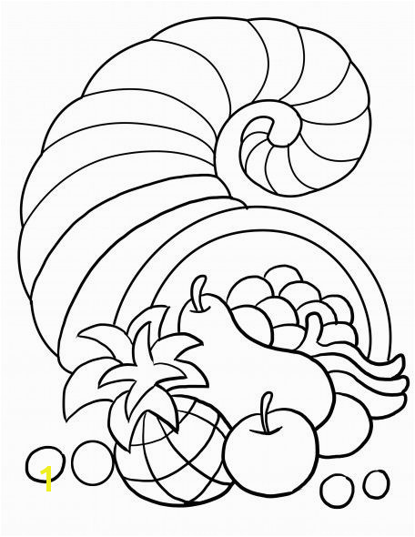 Thanksgiving Song and Free Printable Cornucopia Coloring Page for Kids