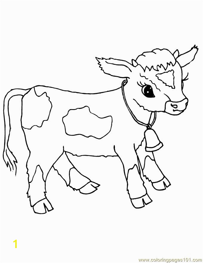 Cow Head Coloring Page | divyajanan