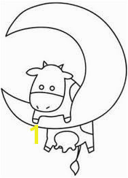 Image result for the cow jumped over the moon coloring page Cross Stitch Embroidery Cute