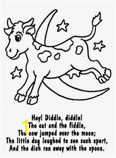 hey diddle diddle coloring pages Google Search Free Nursery Rhymes Nursery Rhymes Lyrics