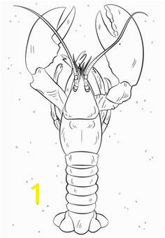 FREE Lobster Coloring Page from SuperColoring Lobster Art Lobster Tattoo Free