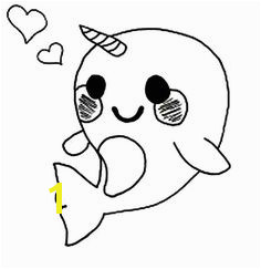 Cute Baby Narwhal Coloring Pages Draw Cute Baby Animals Super Cute Animals Zoo Coloring