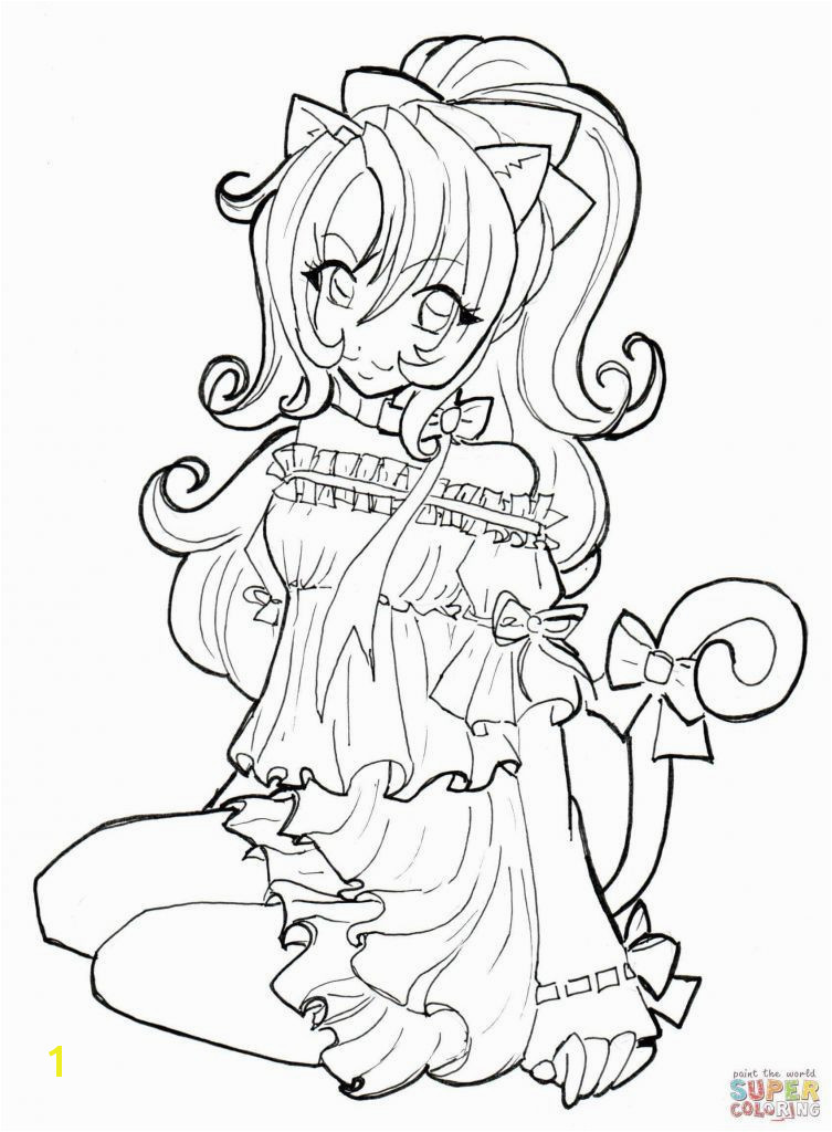 Cute Anime Girl Coloring Pages Inspirational Anime Girl Coloring Pages Heart Coloring Pages