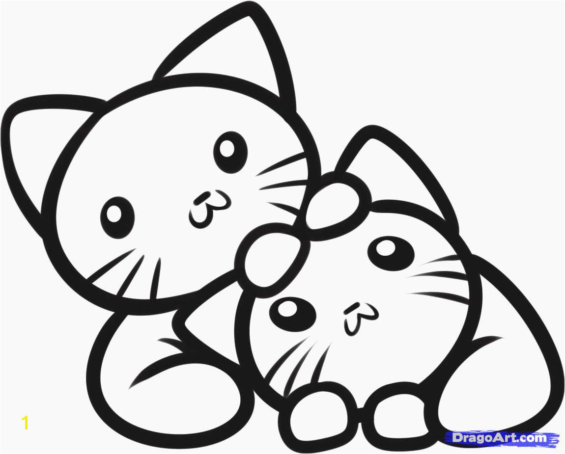 Cute Baby Animal Coloring Pages Dragoart Printable Kitten Coloring Pages Awesome Free Printable Cat and Dog