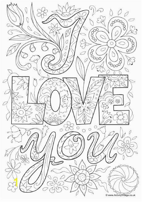 Cute I Love You Coloring Pages I Love You Coloring Pages for Adults
