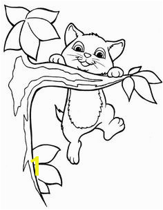 catcoloring Image for more Cat Color Tree Coloring Page Cute Coloring Pages