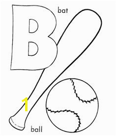 B For Baseball Coloring Pages baseball coloring grizzlie Baseball Coloring Pages Abc