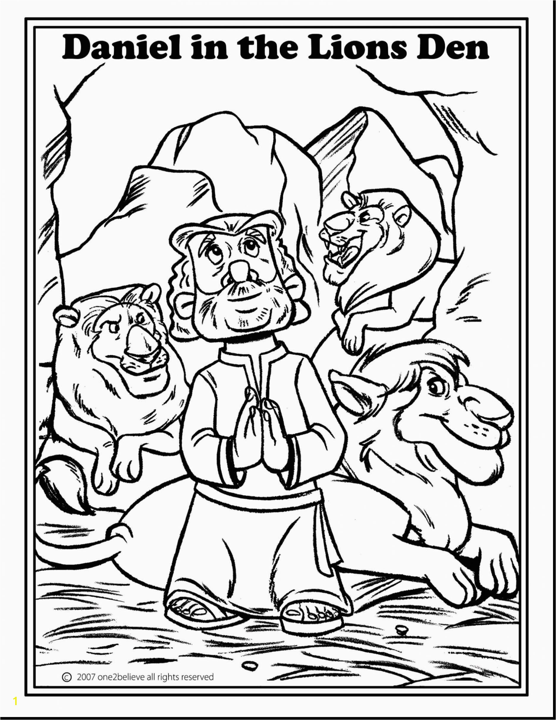 Daniel In the Lion S Den Coloring Page Daniel and the Lions Den Coloring Pages