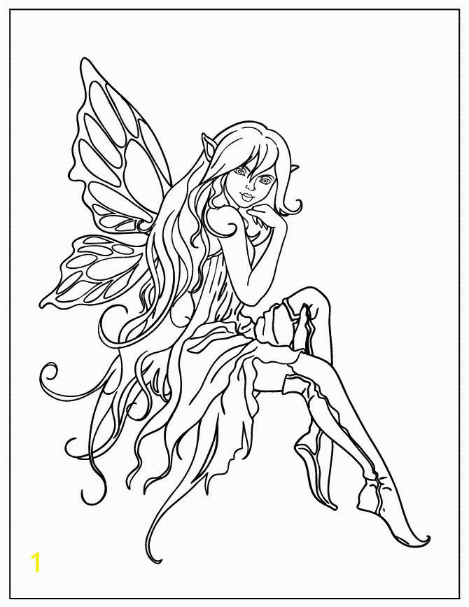 beautiful fairies Colouring Pages