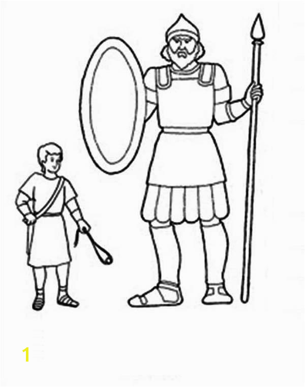 David and Goliath Coloring Pages for toddlers Coloring Sheets for David and Goliath 1 Coloring Pages David and