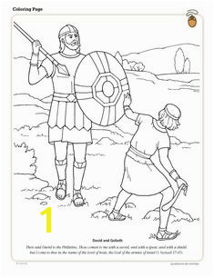 David And Goliath Coloring Page Games Color Time And David Goliath Coloring Pages Printables