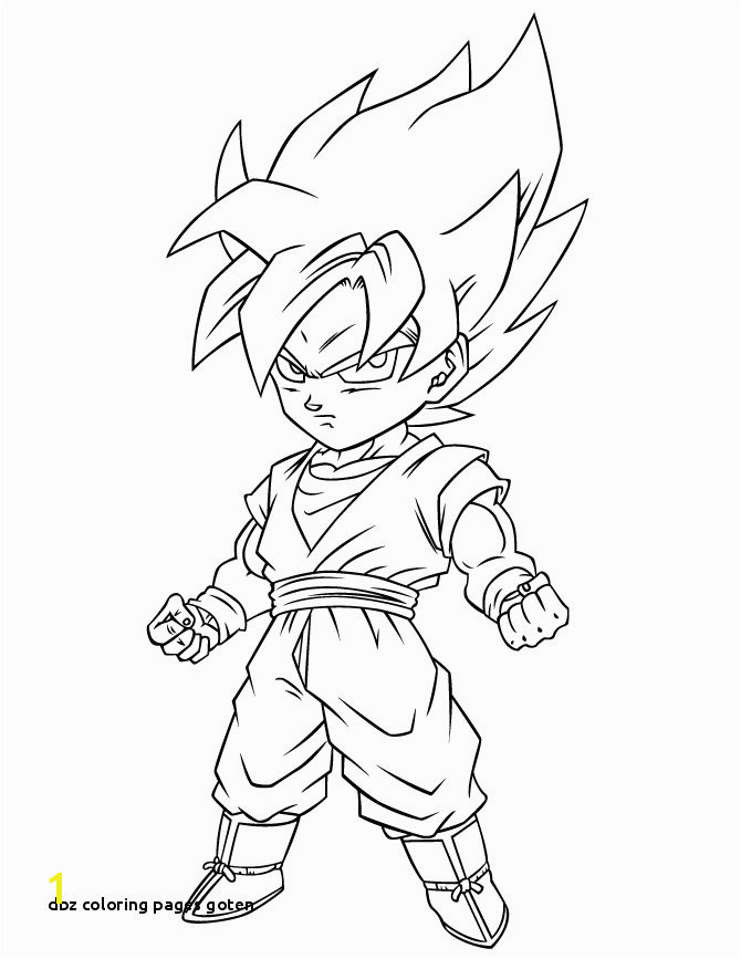 Dbz Coloring Pages Goten Dragon Ball Coloring Pages Best Coloring Pages for Kids