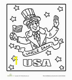 Uncle Sam Coloring Page