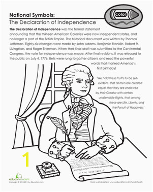 Declaration Of Independence Coloring Page Teaching the Declaration Of Independence Activity
