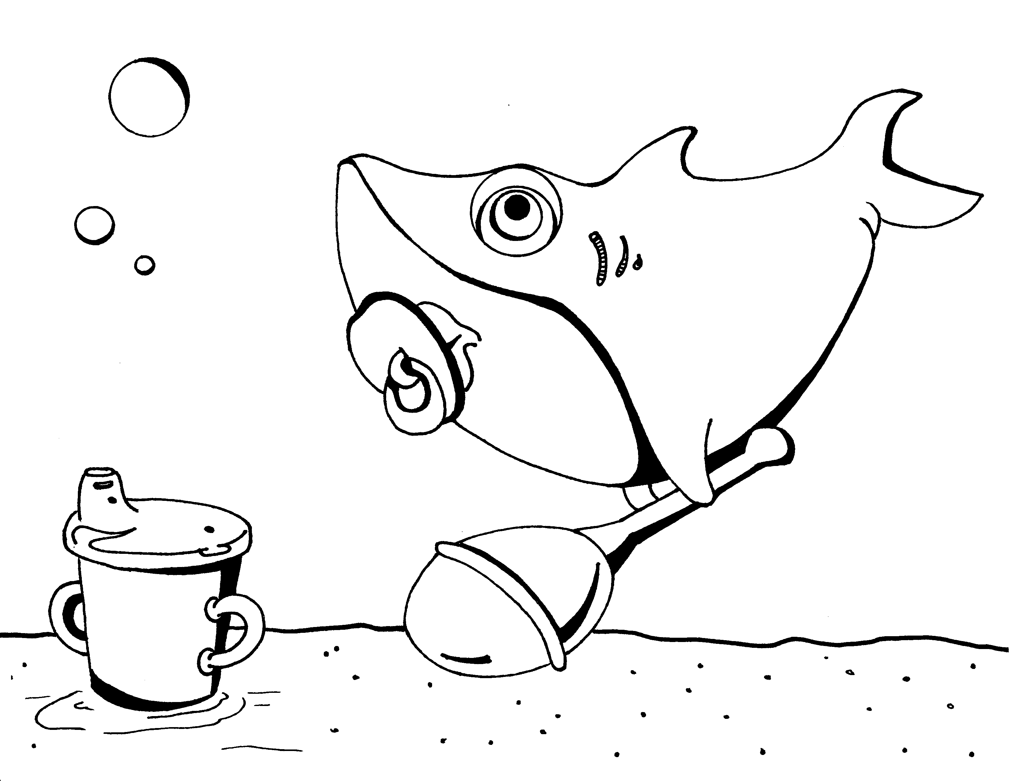 Baby Shark coloring page