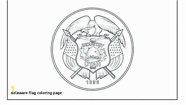 Delaware Flag Coloring Page Delaware Flag Coloring Page Best Delaware State Symbols Coloring