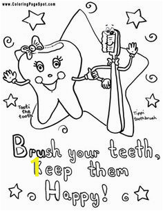 teeth coloring pages