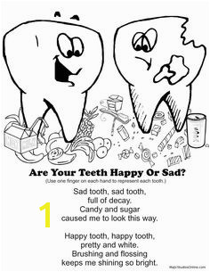 teeth coloring pages