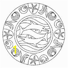 Dolphin Animal Mandala Coloring Pages one of the most popular coloring page in Mandala category Explore more coloring pages like Dolphin Animal Mandala