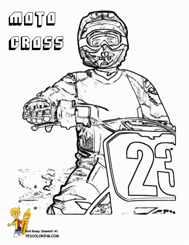 Rough Rider Dirt Bike Coloring Pages Dirt Bike Free