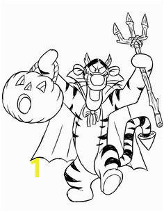 awesome Halloween Tiger Coloring Page Winnie The Pooh Halloween Bear Halloween Halloween Candy