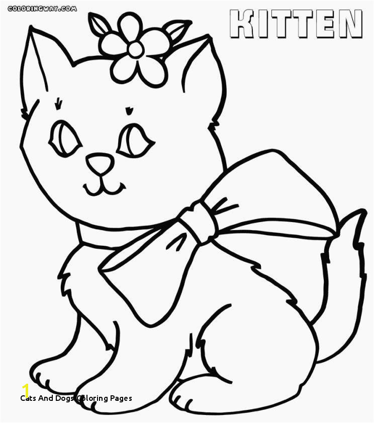 Cats and Dogs Coloring Pages Fresh Cat Coloring Pages Free Printable Awesome Cool Od Dog Coloring