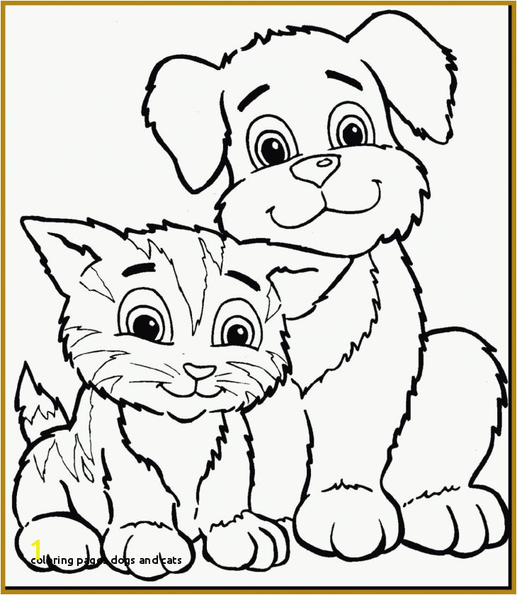 Dog and Cat Coloring Pages Printable Coloring Pages Dogs and Cats Cat Coloring Pages Printable New