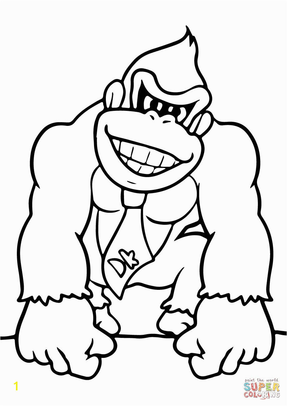 Unique Donkey Kong Coloring Pages Coloring Pages Inspirierend Donkey Kong Ausmalbilder