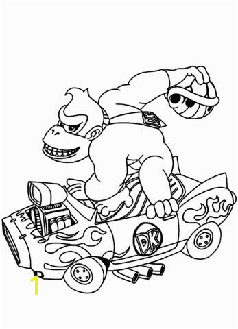 Donkey Kong Mario Kart Coloring Pages King Kong Coloring Pages Best Donkey Kong Drawing at Getdrawings