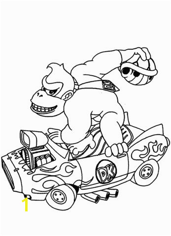 Donkey Kong Drawing at GetDrawings donkey kong coloring pages