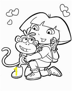Dora the Explorer Coloring Pages Pdf 92 Best Birthday Images