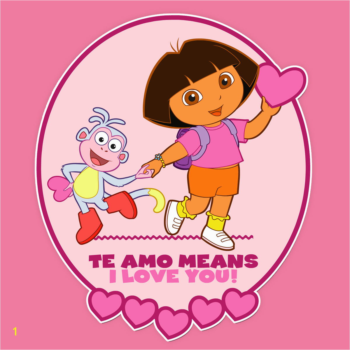 Dora Valentine s Day Card