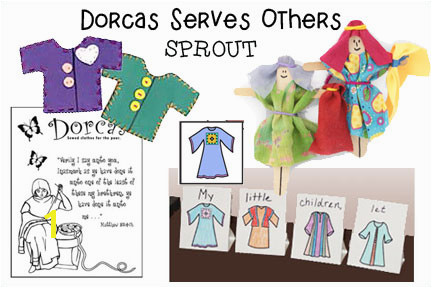 Dorcas Helps Others Coloring Page | divyajanan