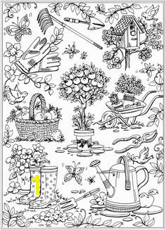 Creative Haven Spring Scenes Coloring Book