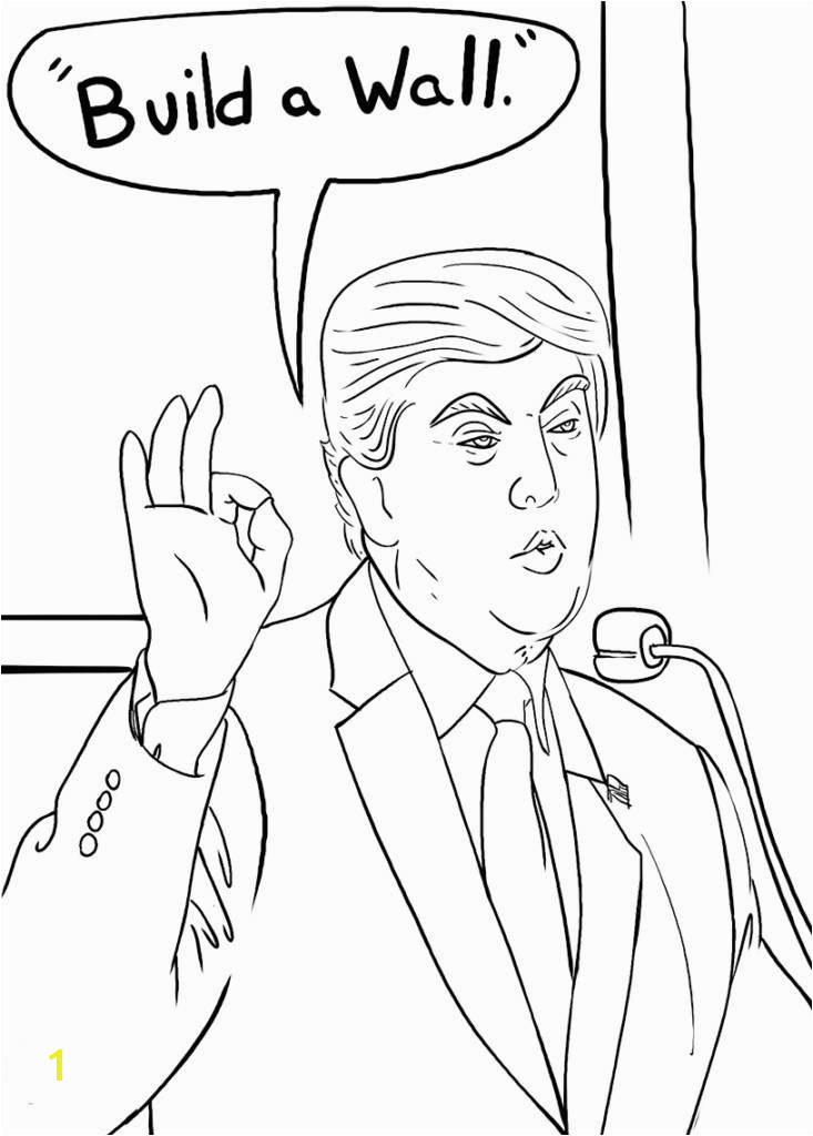 Duck for President Coloring Page Donald Trump Coloring Pages Lovely Free Coloing Page Unique Draw