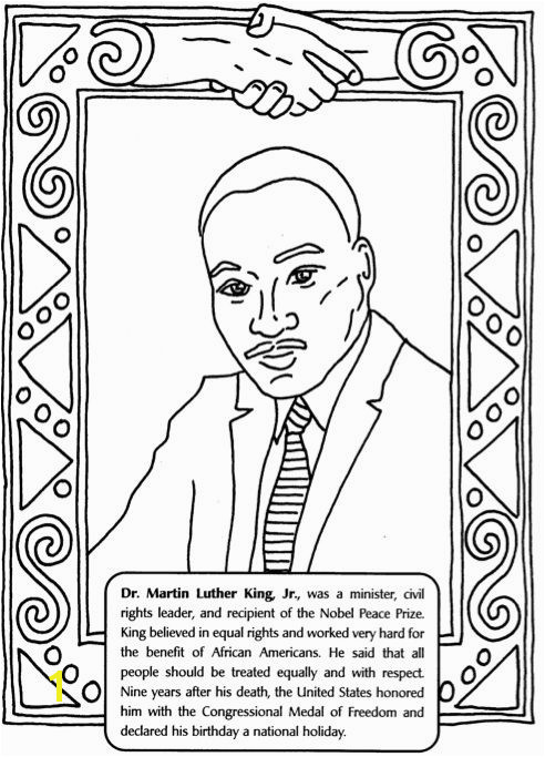 Martin Luther KIng Jr Coloring Sheet