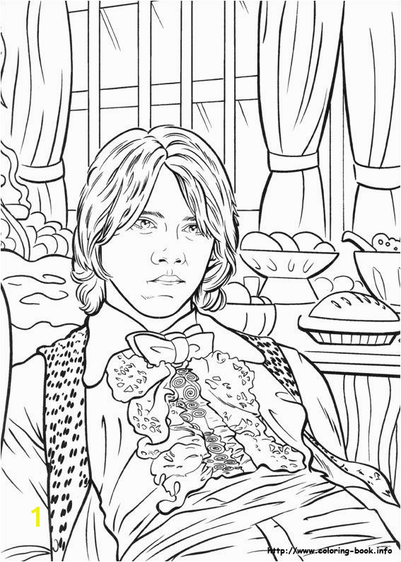 Harry Potter and the Goblet of Fire 2000 Coloring Book Page