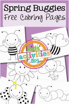 Free Coloring Pages Spring Buggies