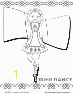 Irish Dance Coloring Page