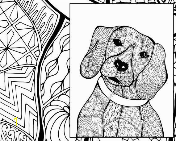 Beagle Coloring Pages Fresh Zentangle Dog Colouring Page Animal Colouring Zentangle Coloring Beagle Coloring Pages