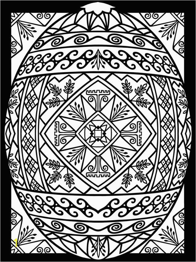 Free Easter Egg Printable Coloring Page for Adults