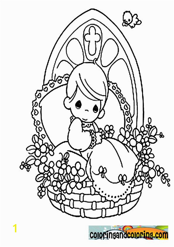 Precious Moments Coloring Pages Religious precious moments