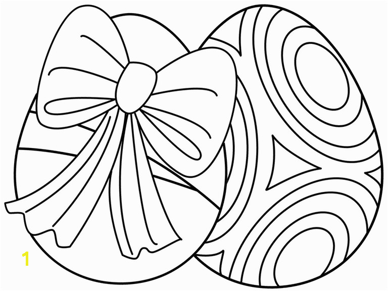 Screenshot of two Easter egg coloring pages from HelloKids