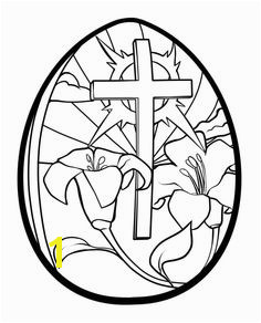 Print out cross easter egg coloring page Printable Coloring Pages For Kids