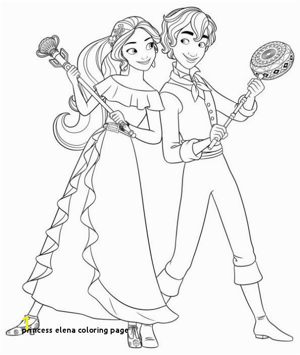 Elena Of Avalor Printable Coloring Pages Princess Elena Coloring Page isabel Elena Avalor Colouring Pages