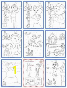 Elf The Shelf Free Printable Coloring Pages