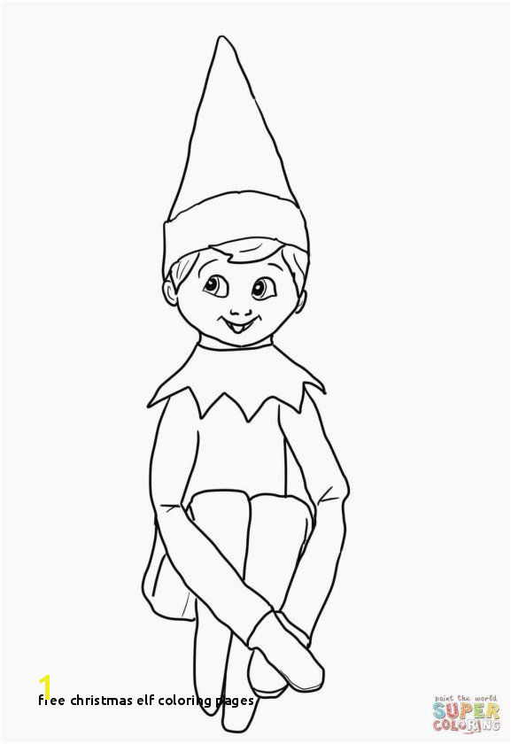 Elf Coloring Pages Best Free Christmas Elf Coloring Pages Christmas Elf Coloring Pages Elf