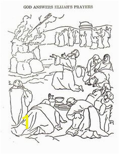 Elijah Bible Story Coloring Pages 69 Best Elijah Elisha & Raven Images In 2018