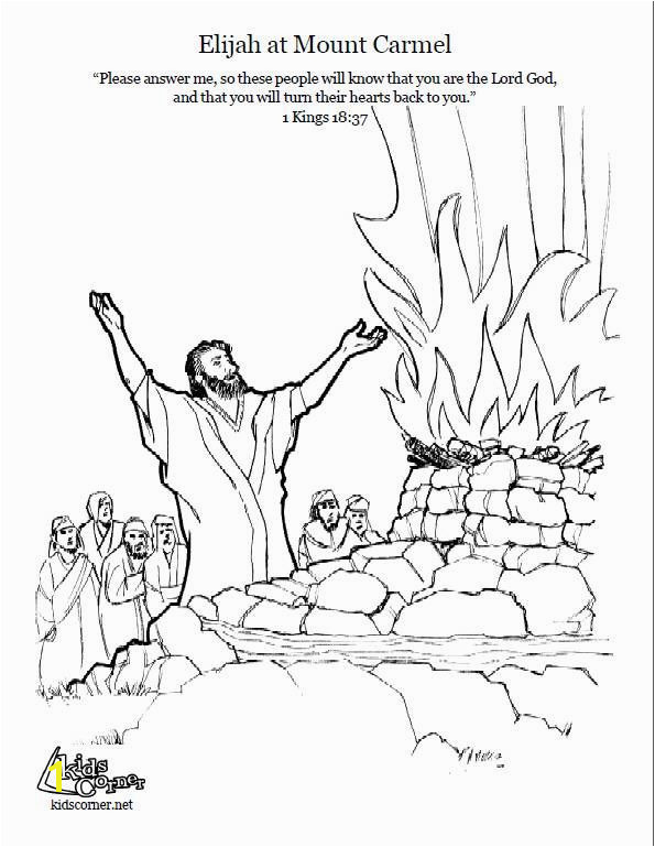 Elijah Coloring Pages Lovely Elijah Mount Carmel Coloring Page Script and Bible Story Ideas Elijah