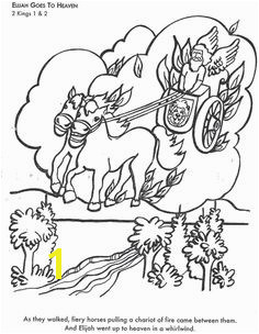 Learn Bible stories with Elijah Goes to Heaven Bible coloring page Preschool Coloring Pages Bible